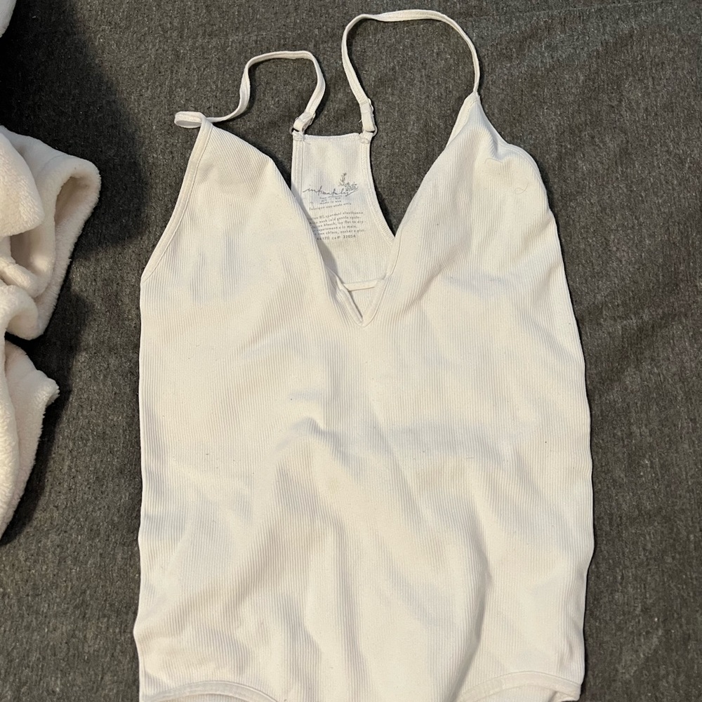 Free People white bodysuit size small